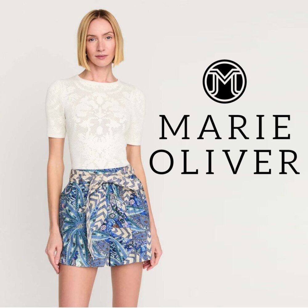 MARIE OLIVER The Chrissy T-shirt White Cutout NWOT L